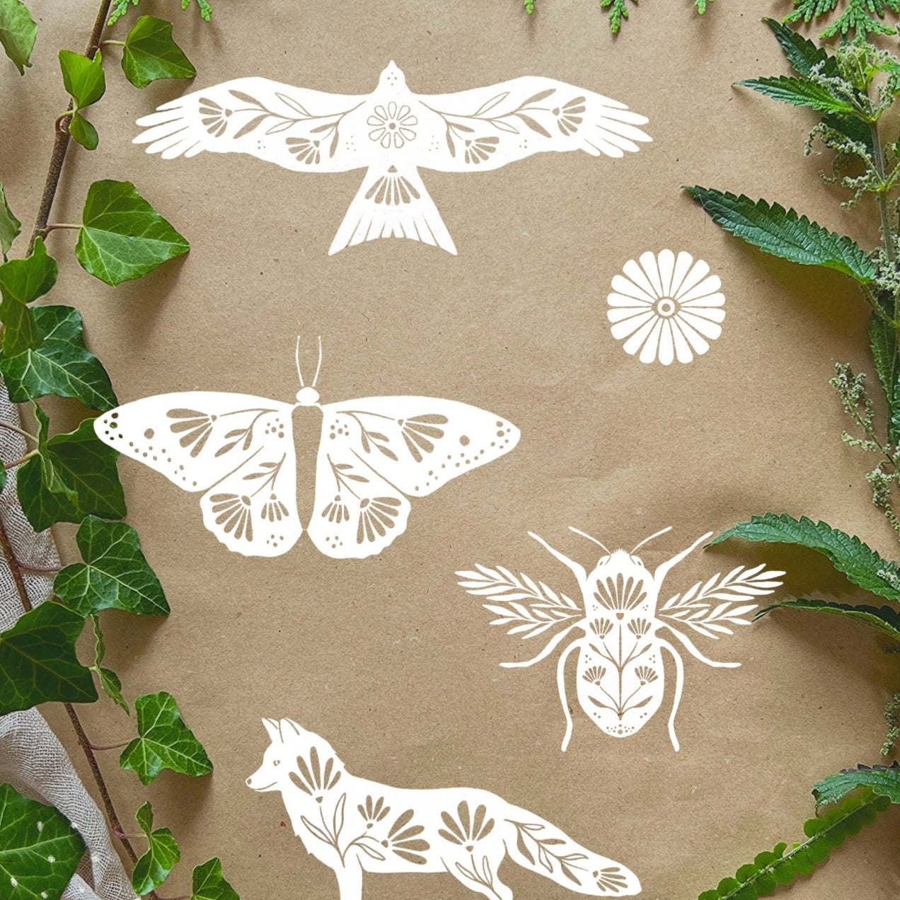 'Waldrandgeflüster' Aufkleber Set - art.from.ilkas.heart