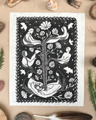 Ancestors Calling Linoldruck Limited Edition - art.from.ilkas.heart  
