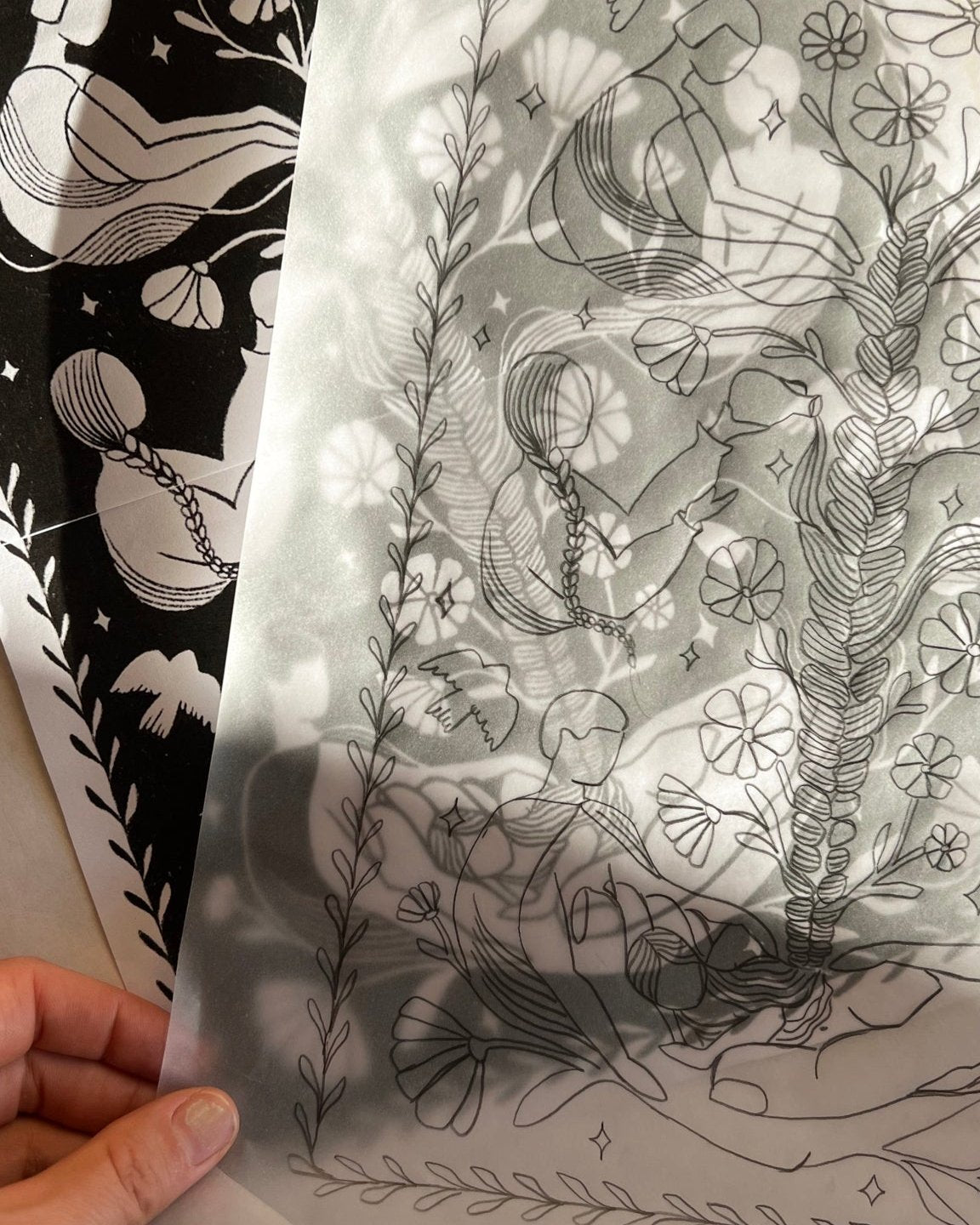 Ancestors Calling Linoldruck Limited Edition - art.from.ilkas.heart