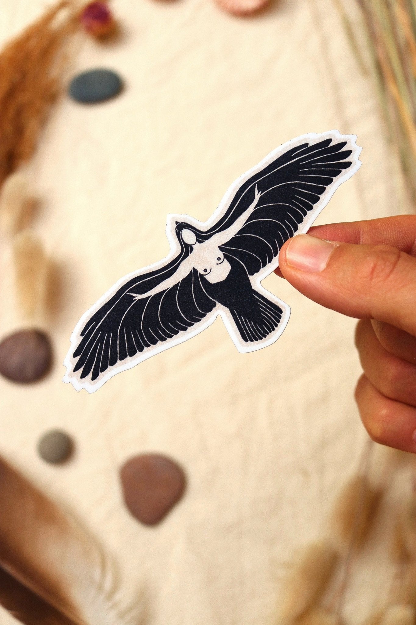 Aufsteigende Göttin Aufkleber - art.from.ilkas.heart