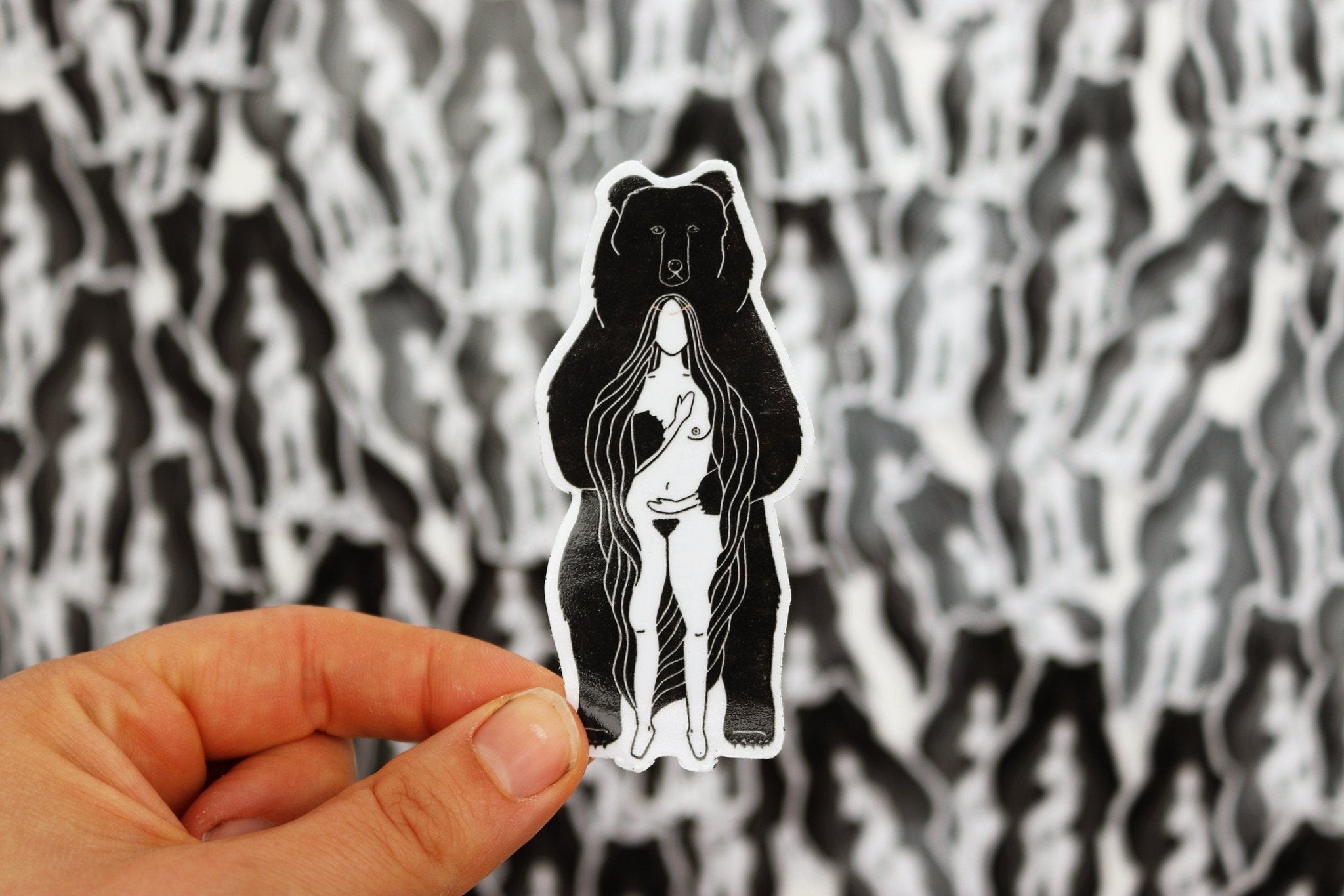 Bärengöttin Aufkleber - art.from.ilkas.heart