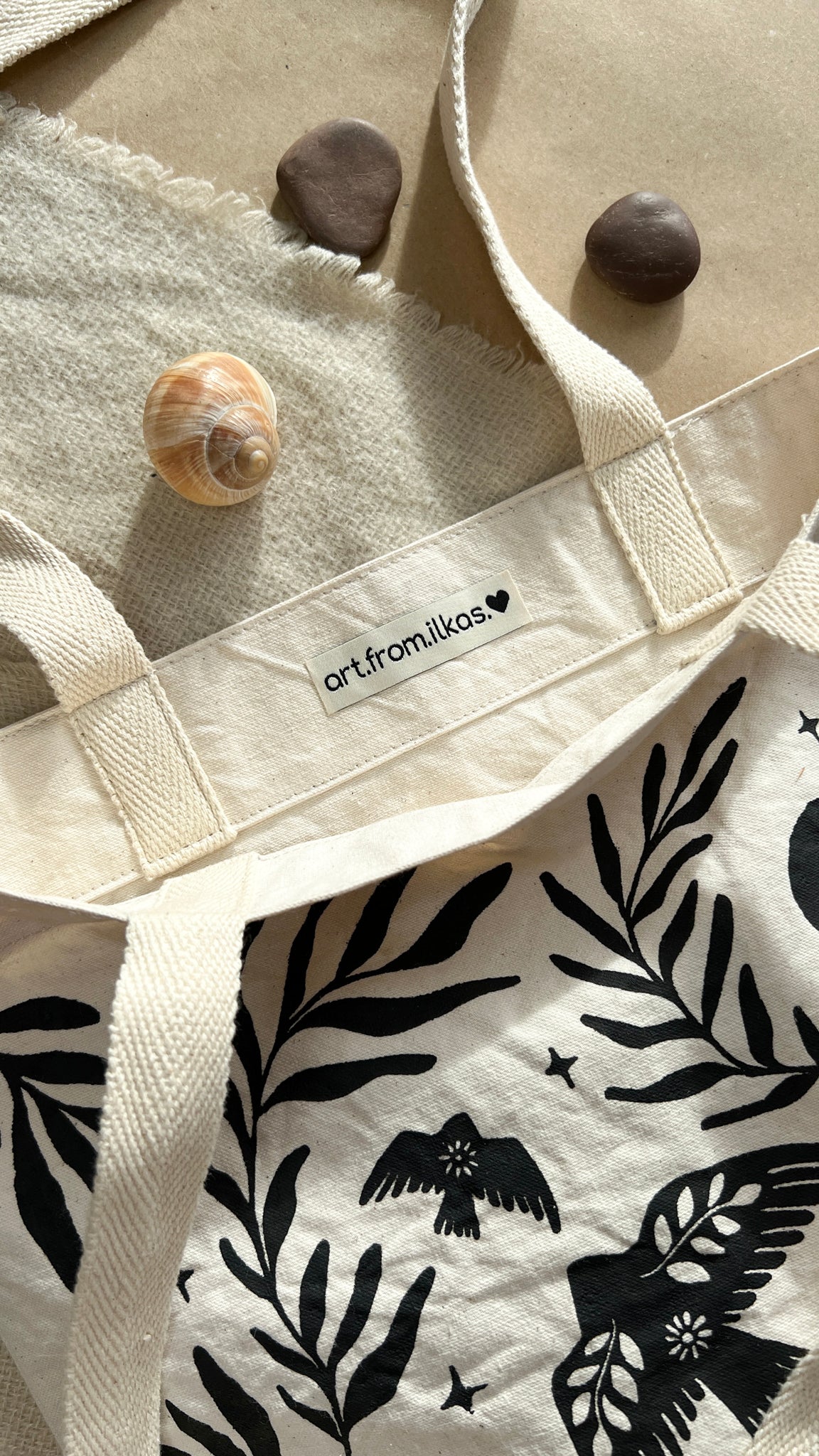 Baumwolltasche Nightspirit - art.from.ilkas.heart