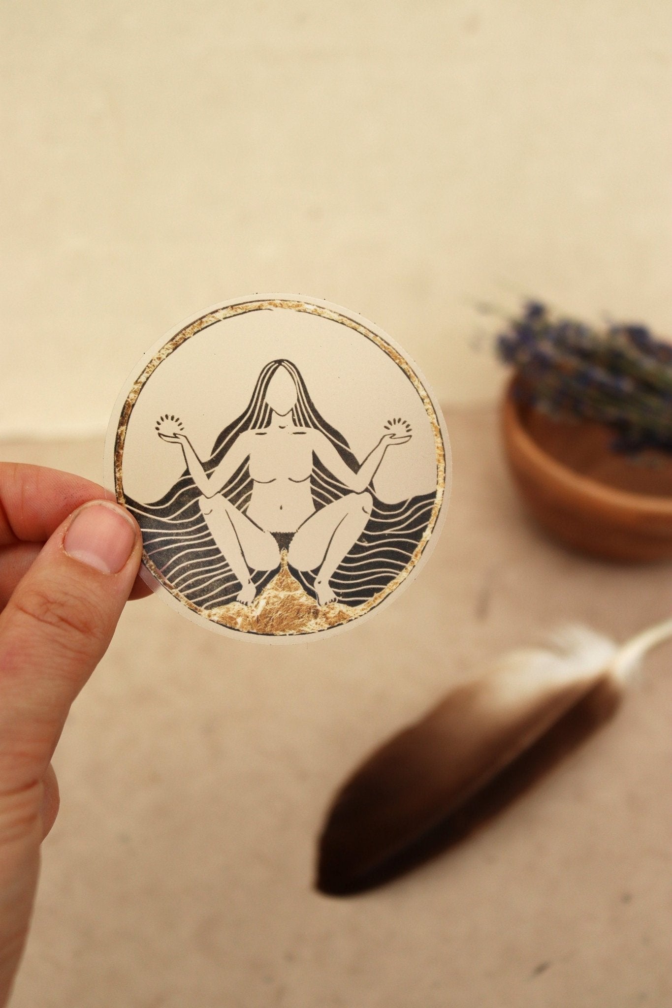 Blutende Göttin Aufkleber - art.from.ilkas.heart