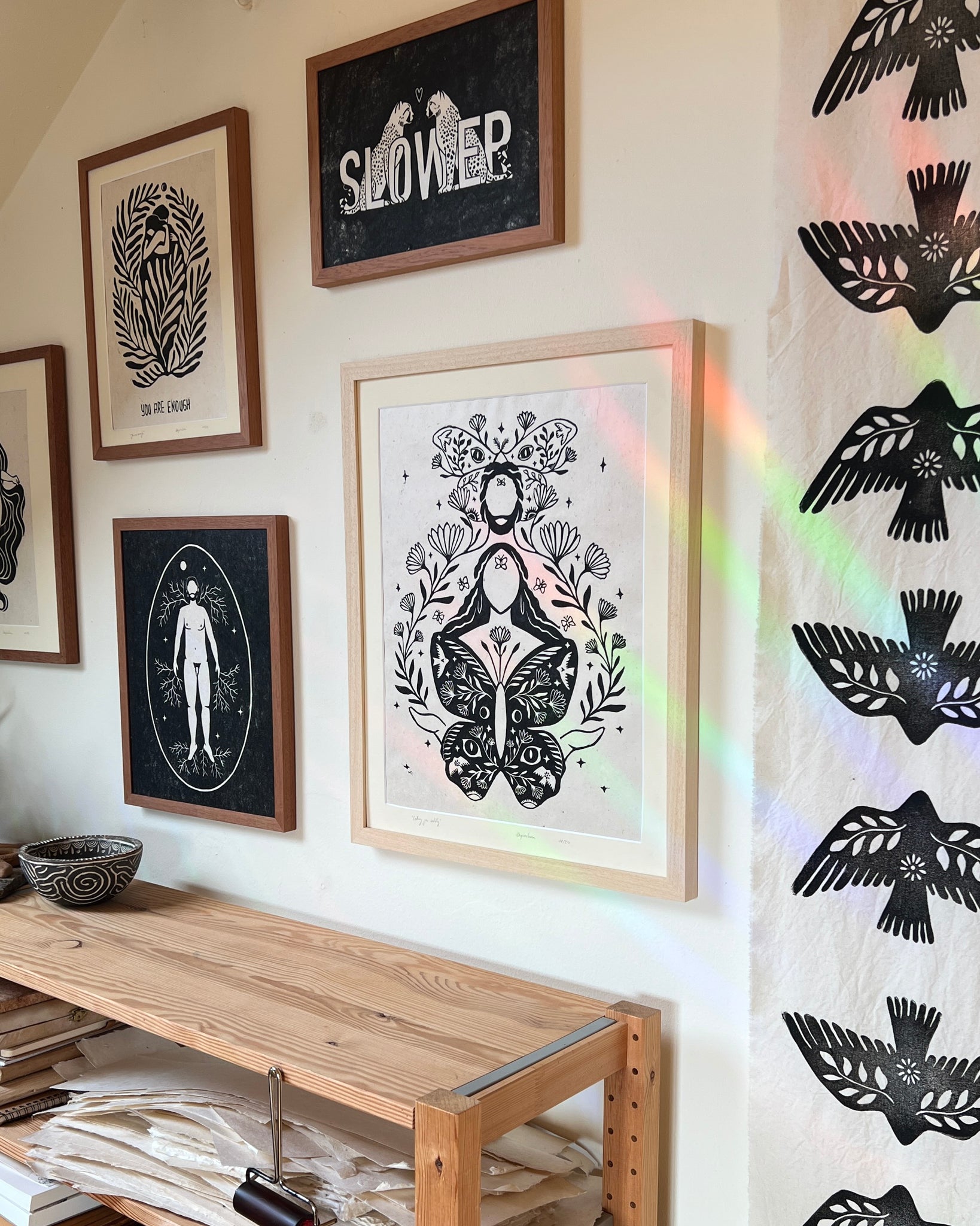 Calling you softly Linoldruck - art.from.ilkas.heart