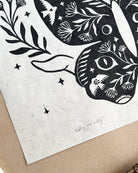 Calling you softly Linoldruck - art.from.ilkas.heart  