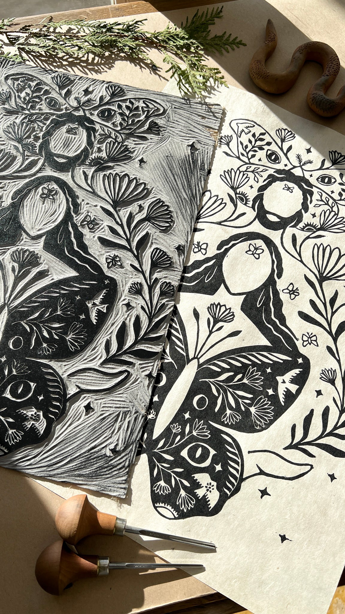 Calling you softly Linoldruck - art.from.ilkas.heart