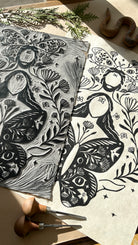 Calling you softly Linoldruck - art.from.ilkas.heart  