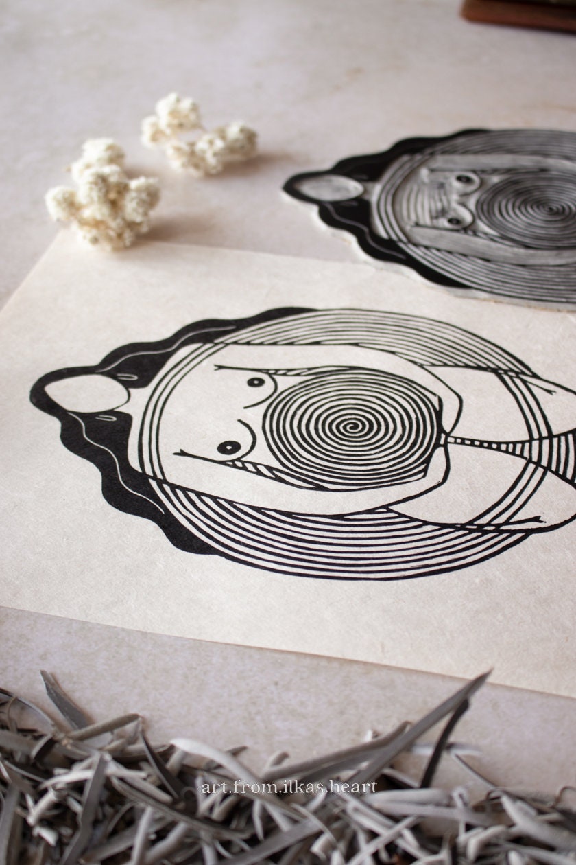 Centered Within Linoldruck - art.from.ilkas.heart  