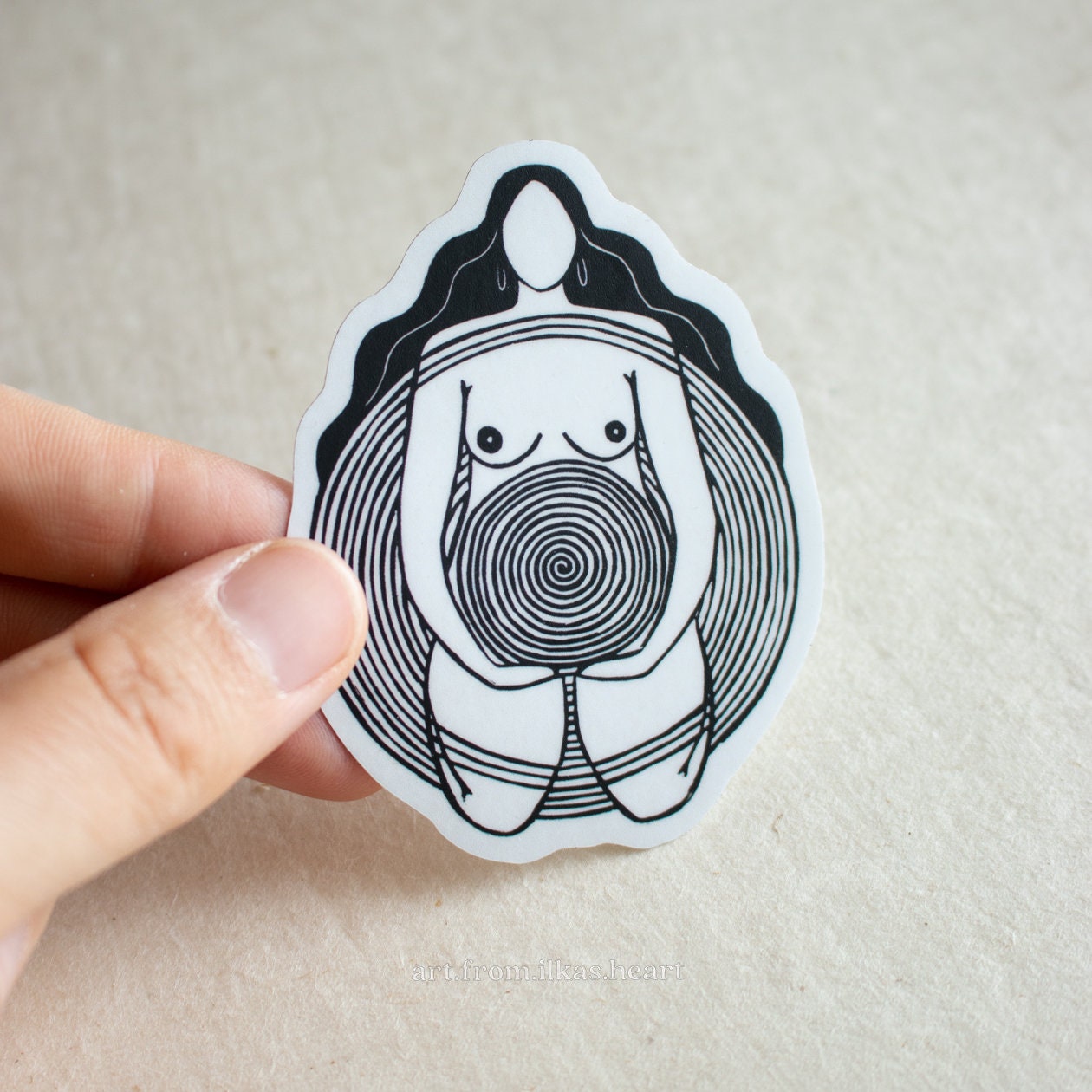 Centered within Aufkleber - art.from.ilkas.heart  
