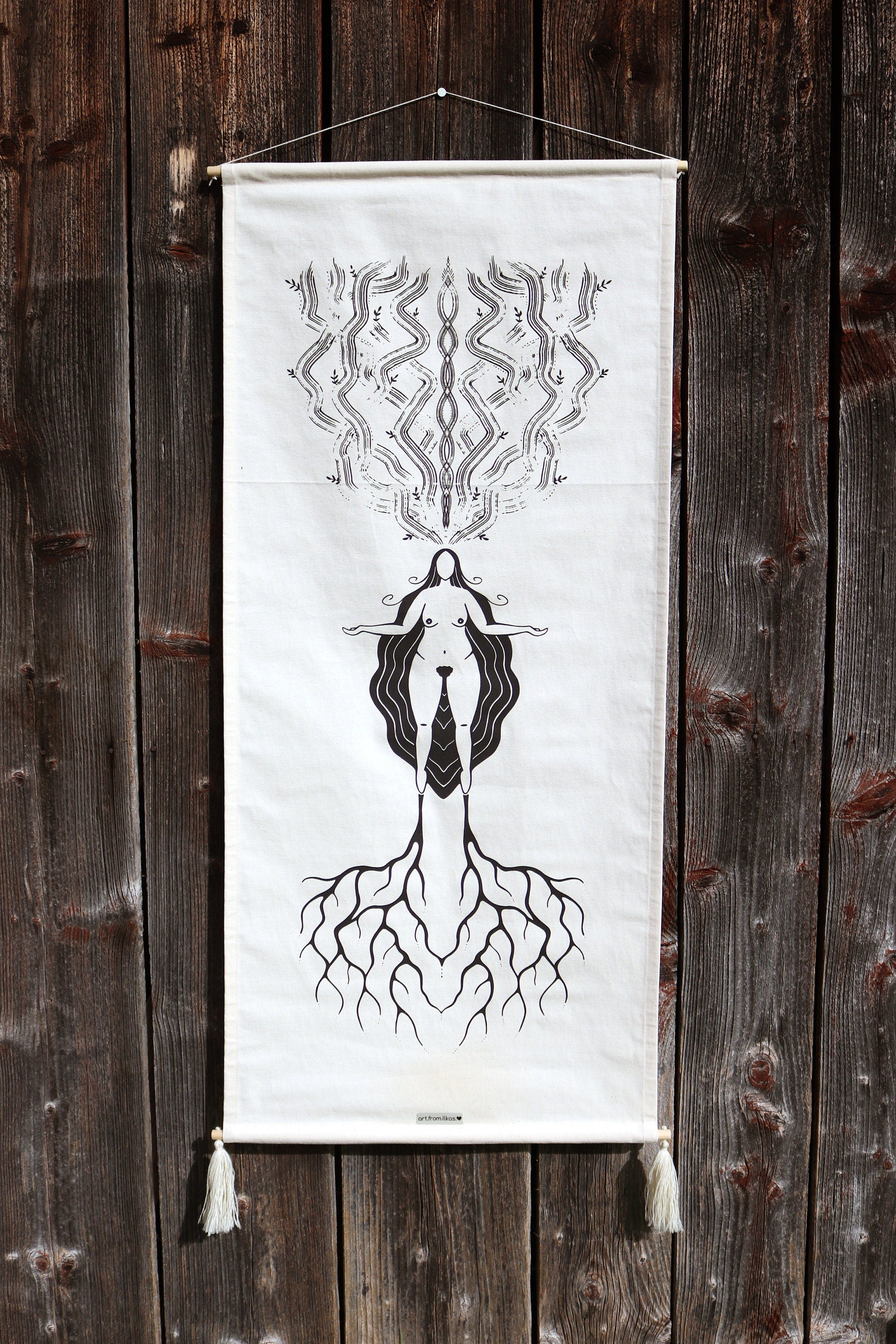 Connected Goddess Wandbehang - art.from.ilkas.heart  