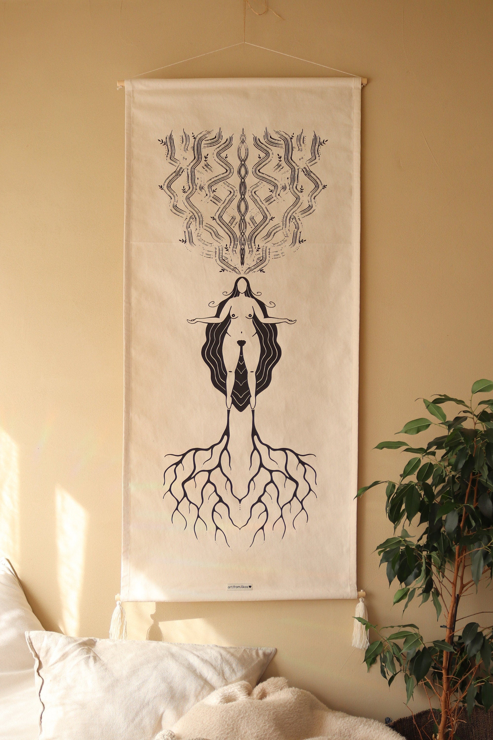 Connected Goddess Wandbehang - art.from.ilkas.heart  