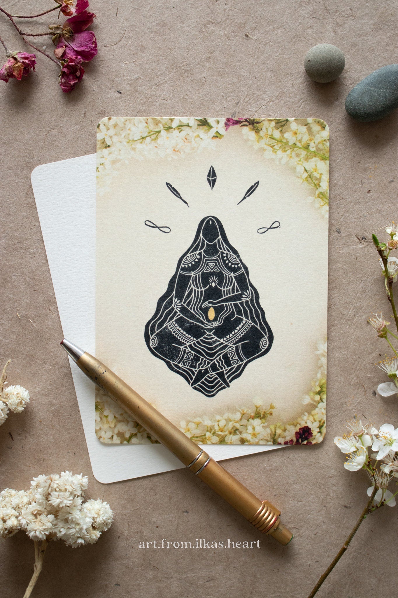 Die Göttin der Empfängnis Postkarte - art.from.ilkas.heart  