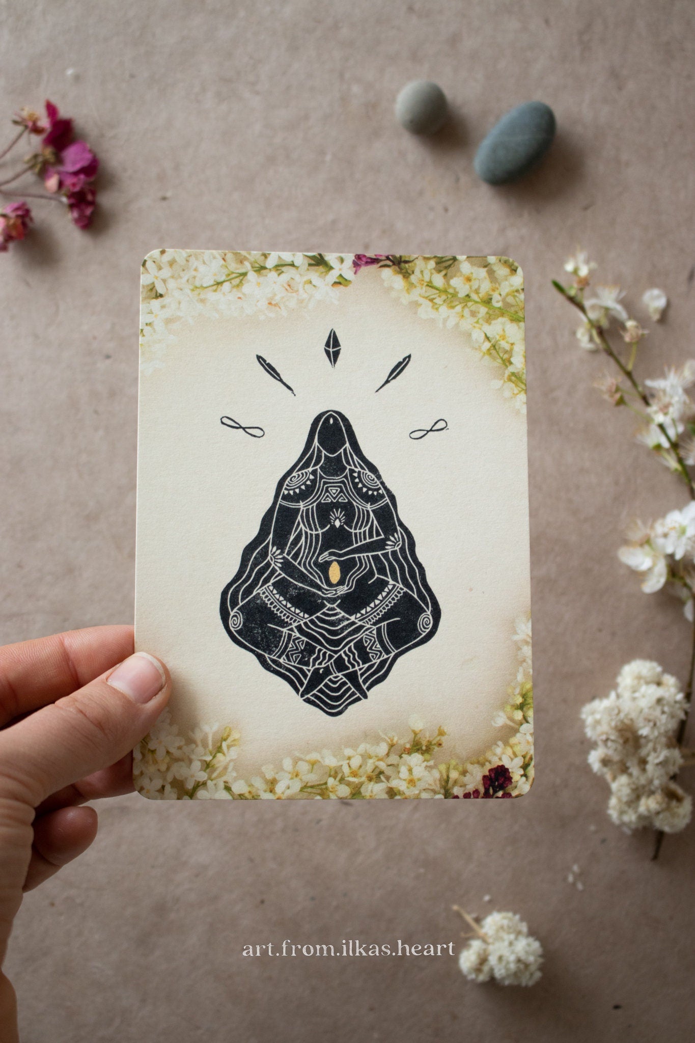 Die Göttin der Empfängnis Postkarte - art.from.ilkas.heart  