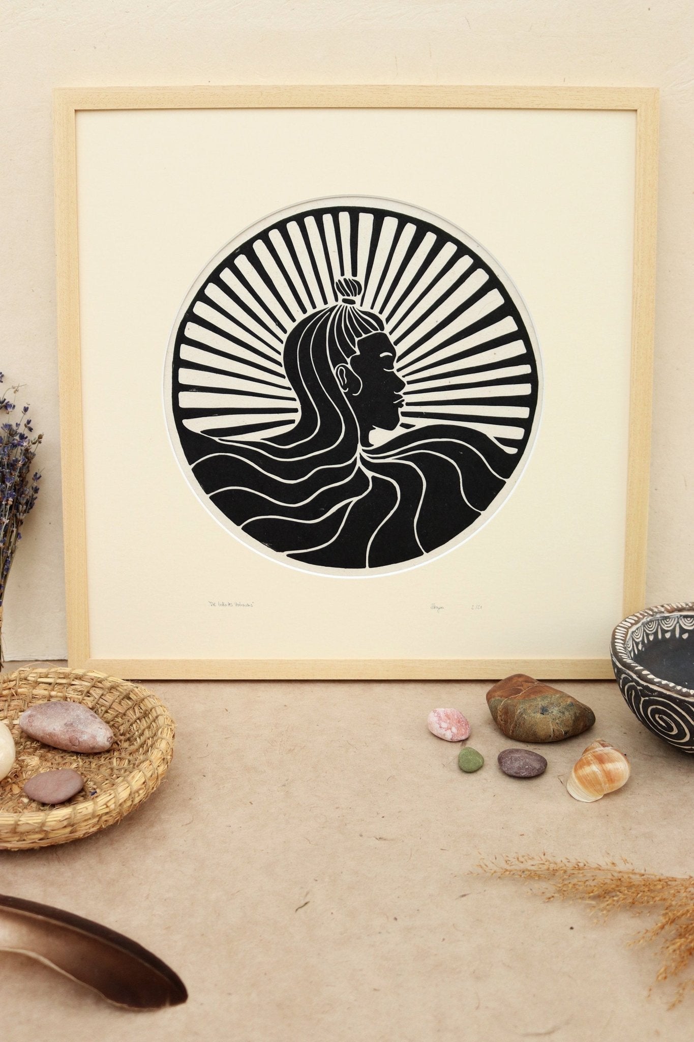 Rahmen & Passepartout für Die Göttin des Vertrauens - art.from.ilkas.heart