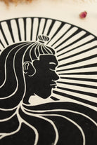 Die Göttin des Vertrauens Linoldruck - art.from.ilkas.heart  
