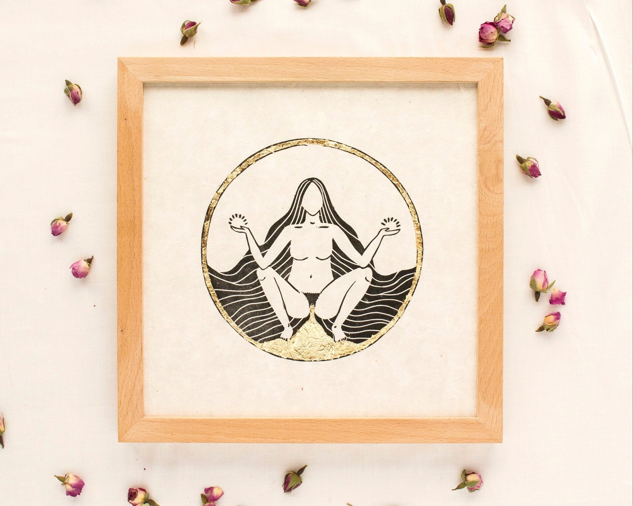 Rahmen & Passepartout für Die blutende Göttin - art.from.ilkas.heart