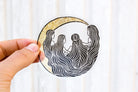 Die singenden Mondfrauen Aufkleber - art.from.ilkas.heart  