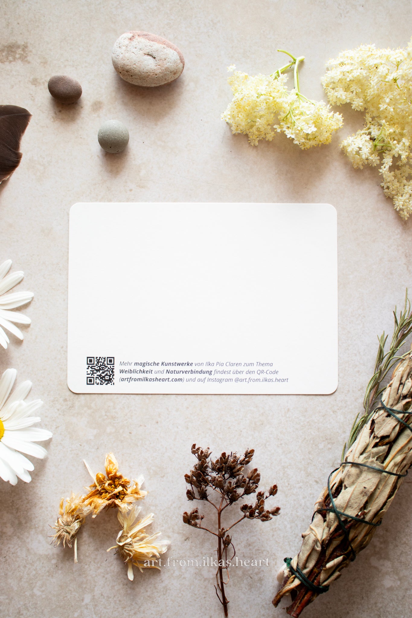 Die wilde Göttin Postkarte - art.from.ilkas.heart