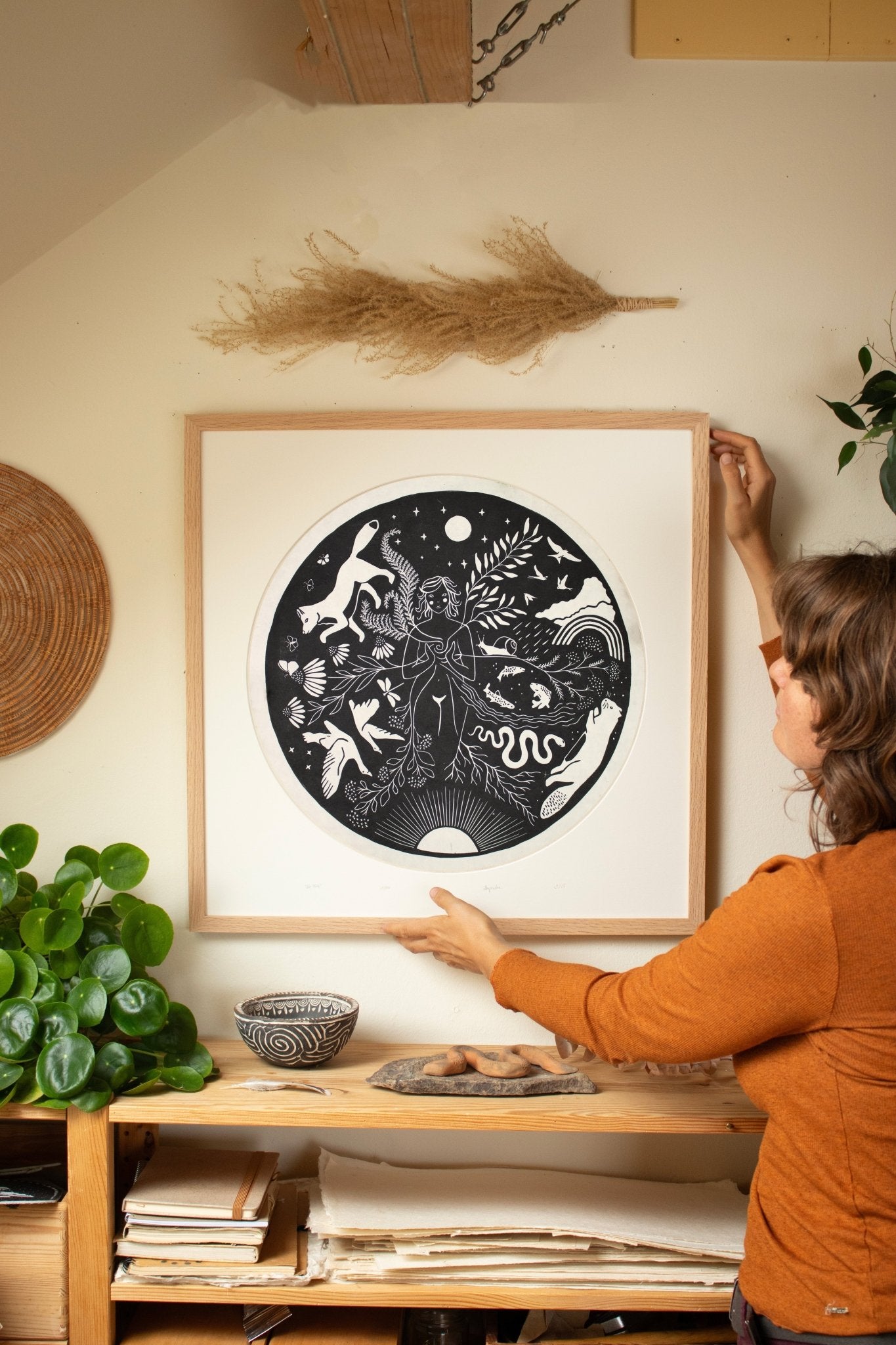 VORBESTELLUNG - Die Fülle Linoldruck Limitierte Auflage - art.from.ilkas.heart