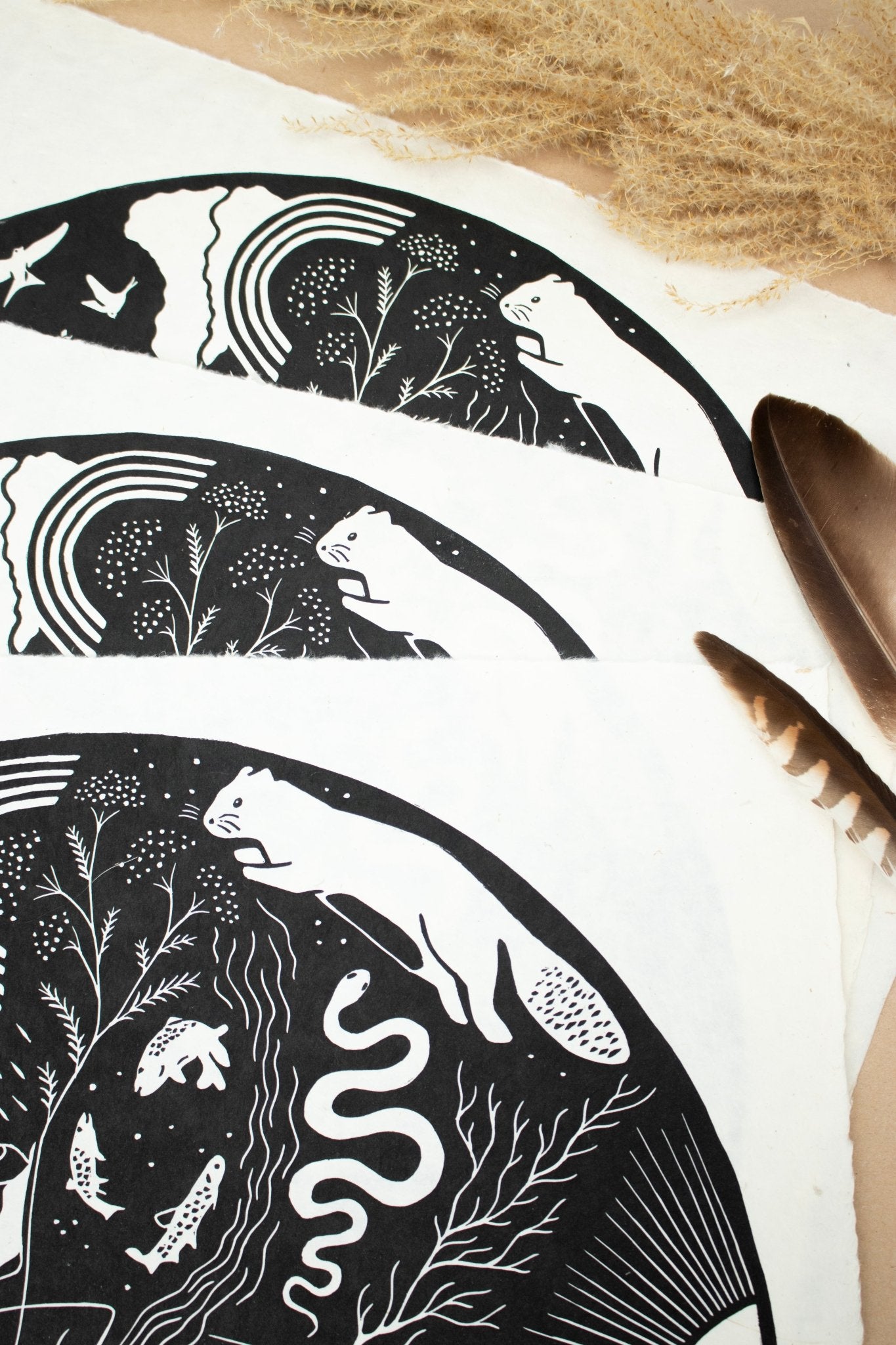 VORBESTELLUNG - Die Fülle Linoldruck Limitierte Auflage - art.from.ilkas.heart