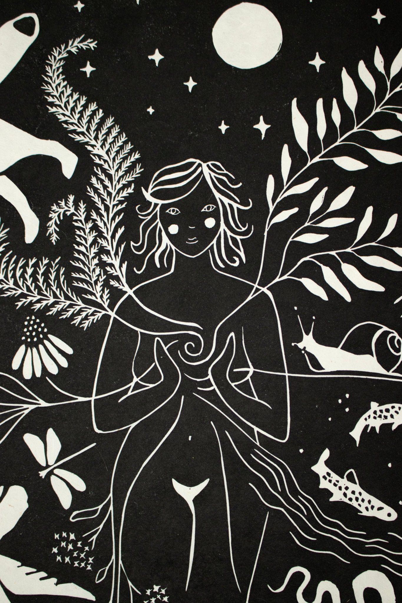 VORBESTELLUNG - Die Fülle Linoldruck Limitierte Auflage - art.from.ilkas.heart