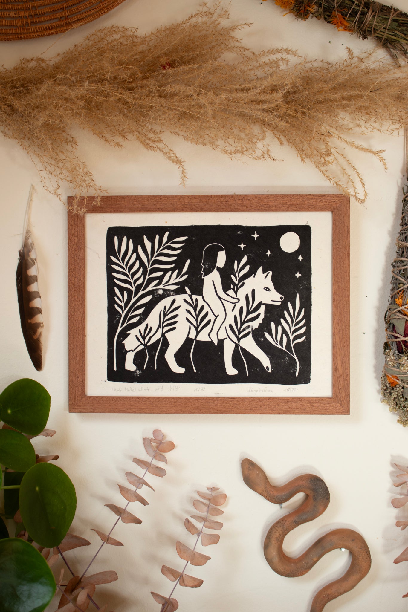 Rahmen für 'Wolf mother of the wild child' - art.from.ilkas.heart