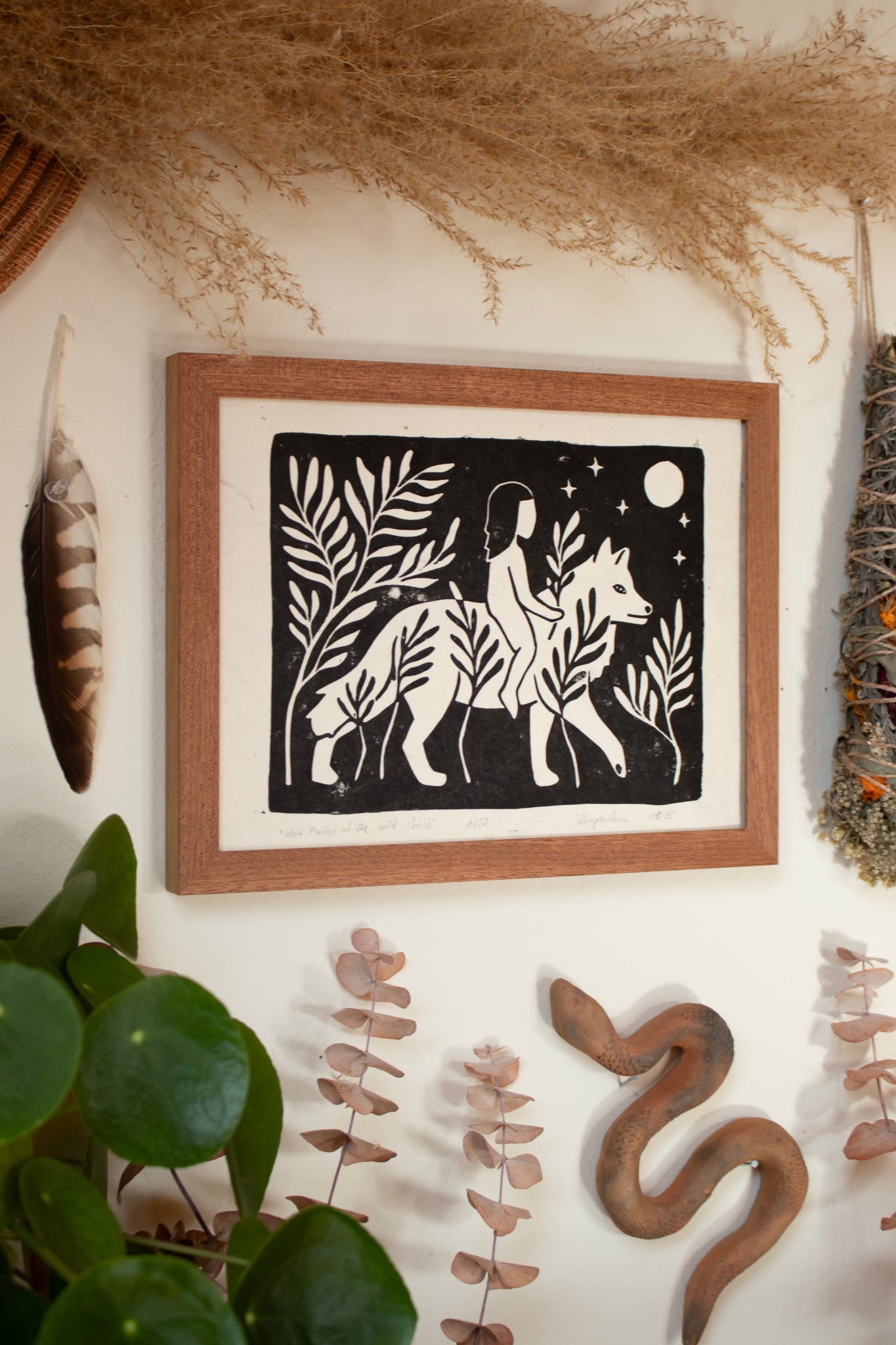 Rahmen für 'Wolf mother of the wild child' - art.from.ilkas.heart