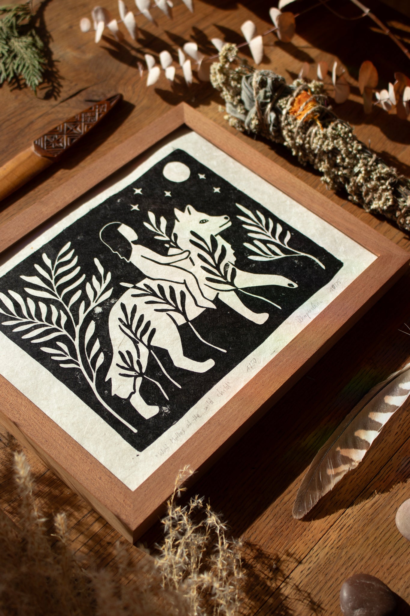 Rahmen für 'Wolf mother of the wild child' - art.from.ilkas.heart