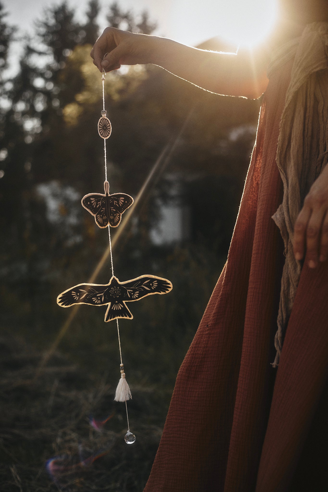 Verbundenheit - DIY Papiermobile Bastelset - art.from.ilkas.heart