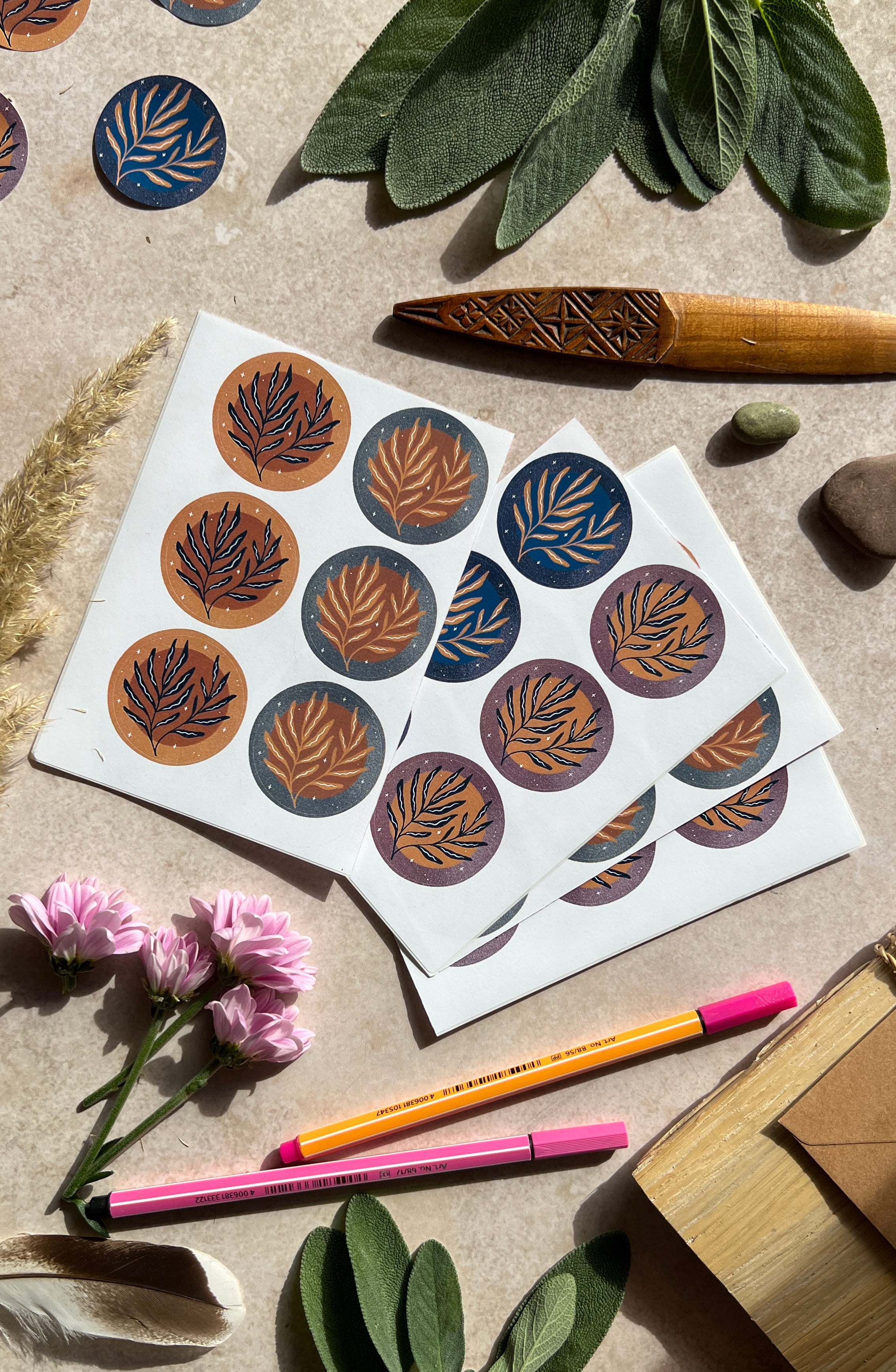Mondgarten Stickerbogen - art.from.ilkas.heart