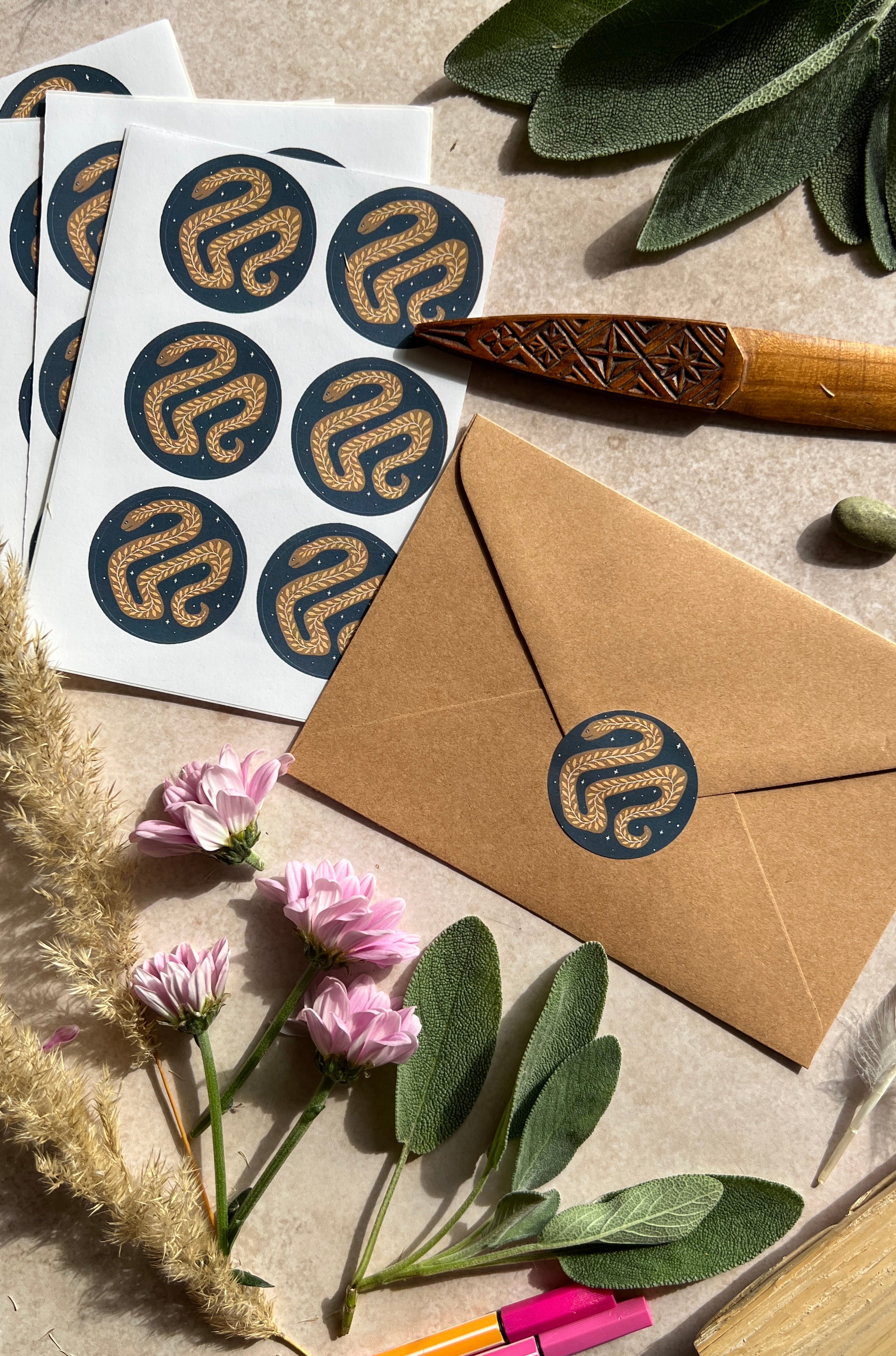 Neubeginn Stickerbogen - art.from.ilkas.heart