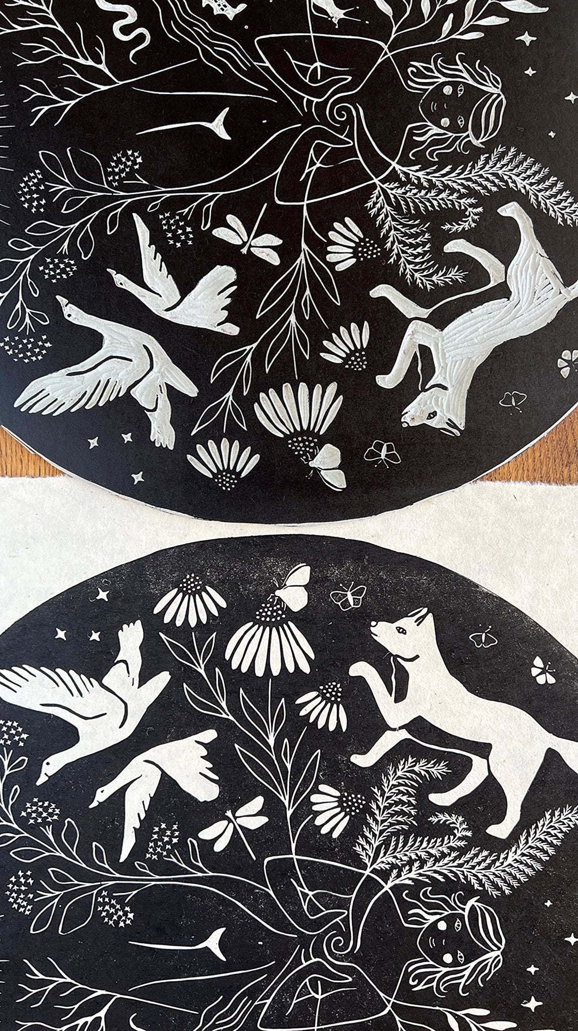 VORBESTELLUNG - Die Fülle Linoldruck Limitierte Auflage - art.from.ilkas.heart