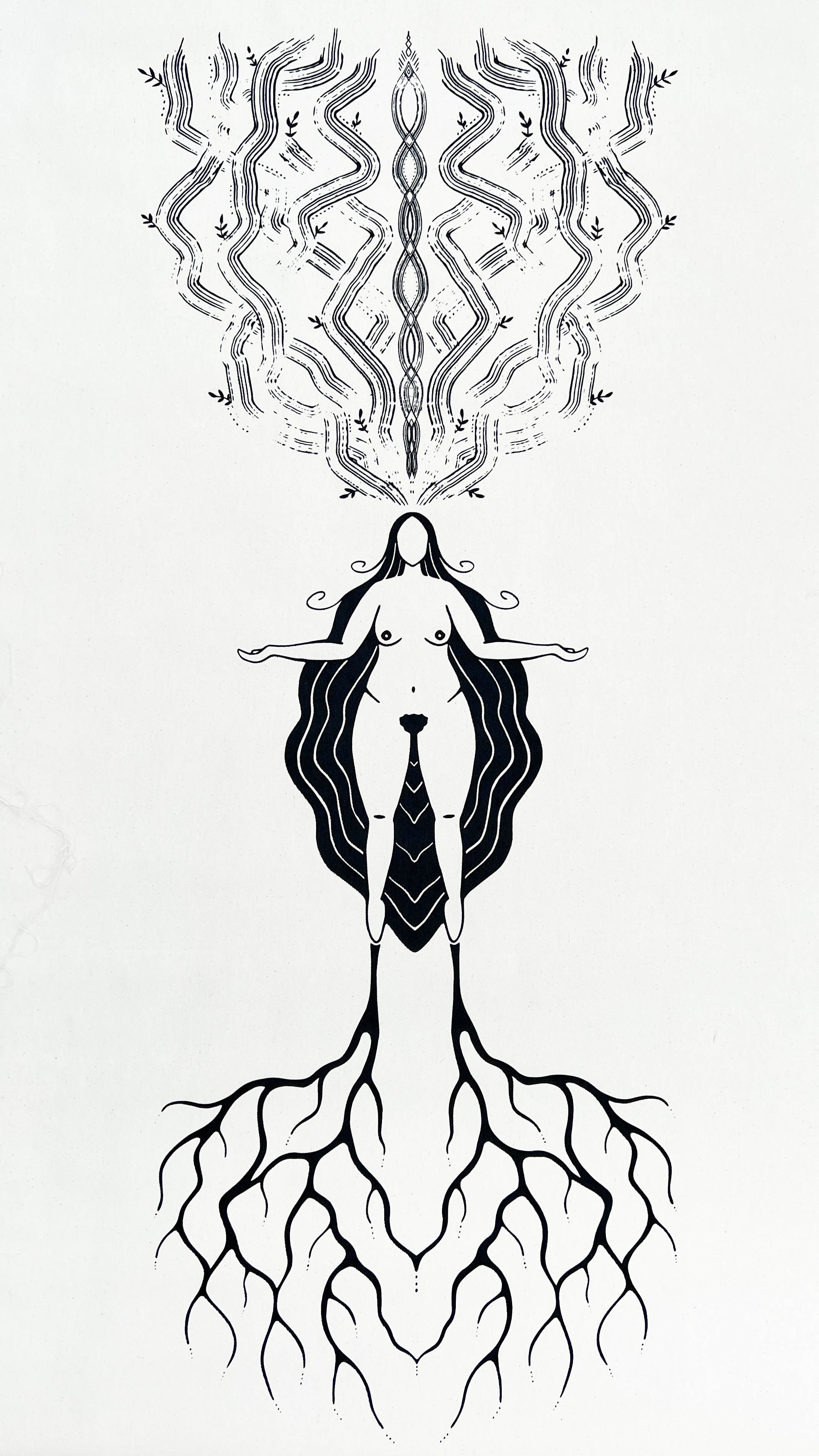 The Connected Goddess - in Rohform STARK REDUZIERT - art.from.ilkas.heart
