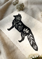 Fuchs & Blumen Linoldruck - art.from.ilkas.heart  