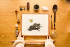 Fuchs Frau Linoldruck - art.from.ilkas.heart  
