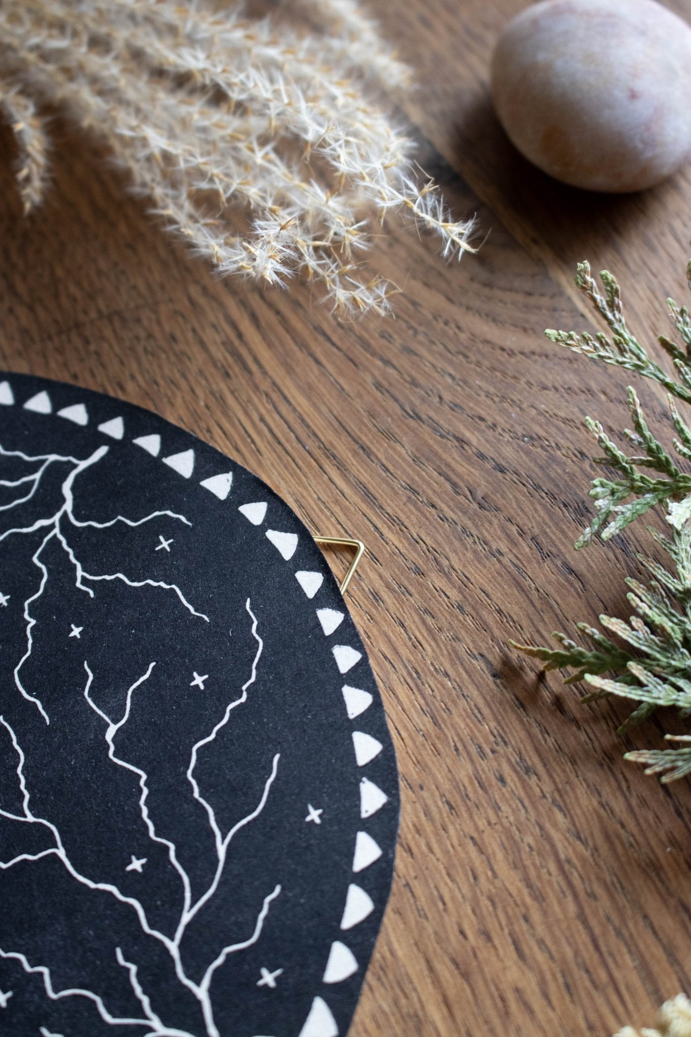 Die Wut - Linoldruck - art.from.ilkas.heart