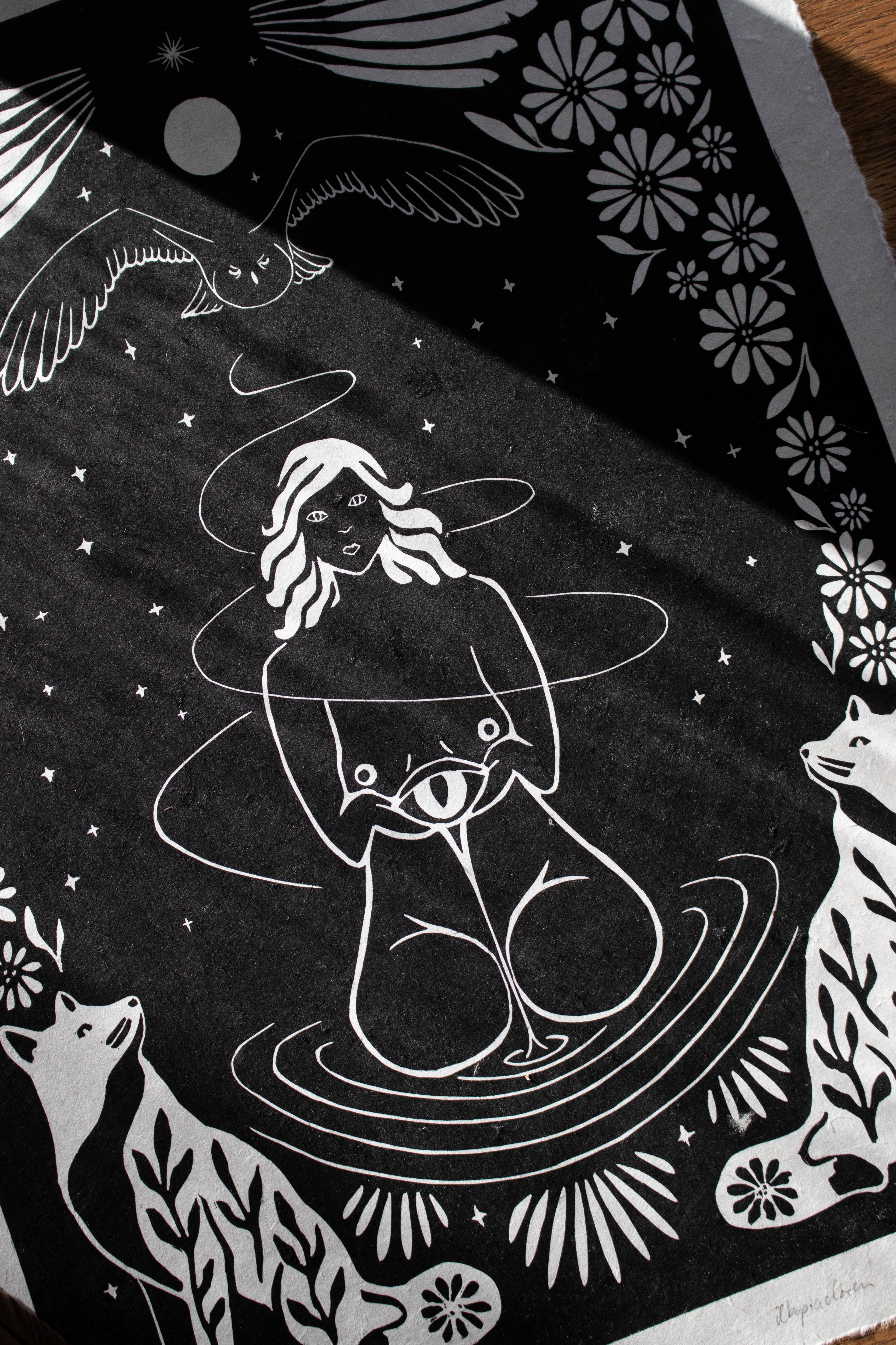 Trusting the Process - Linoldruck - art.from.ilkas.heart