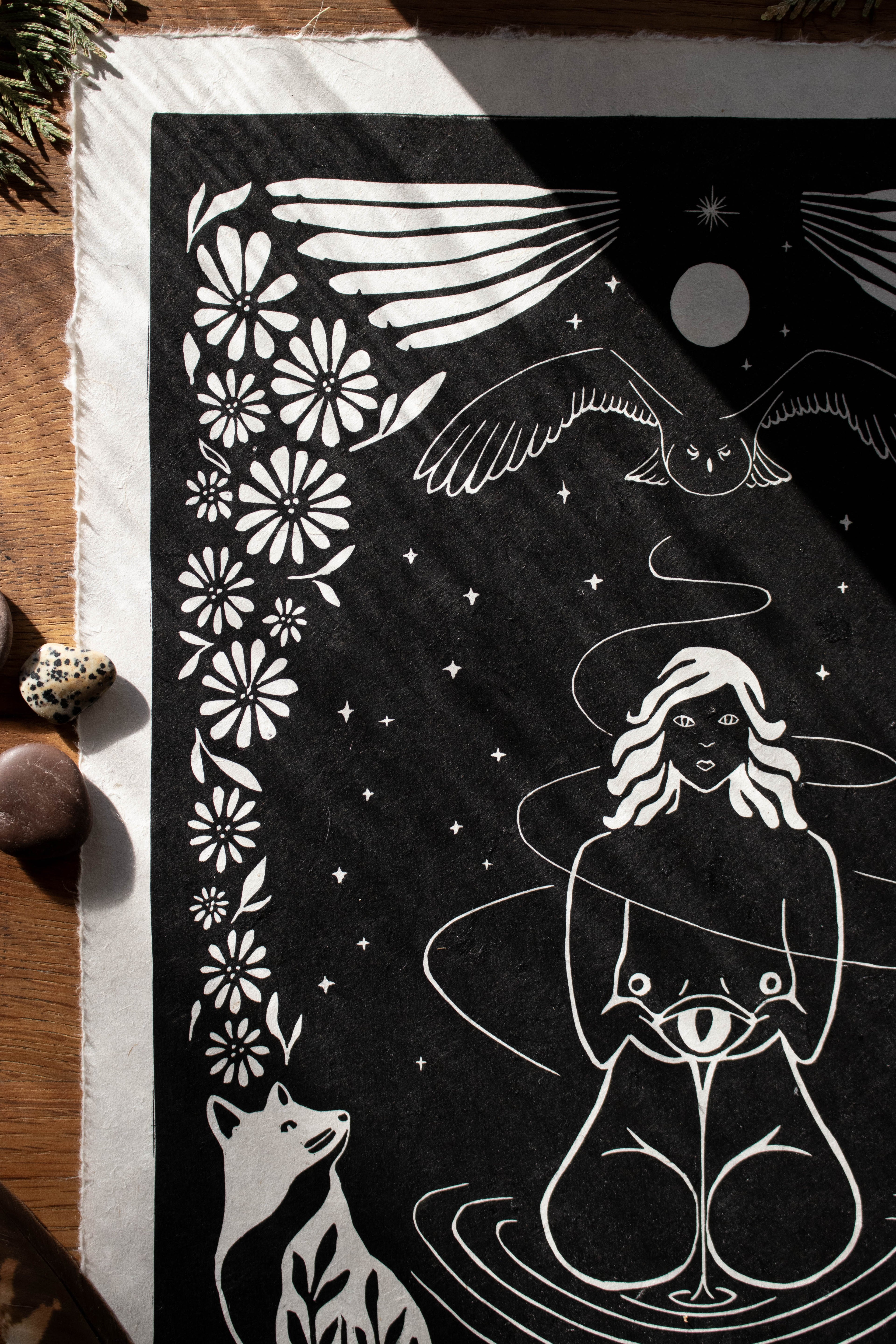 Trusting the Process - Linoldruck - art.from.ilkas.heart