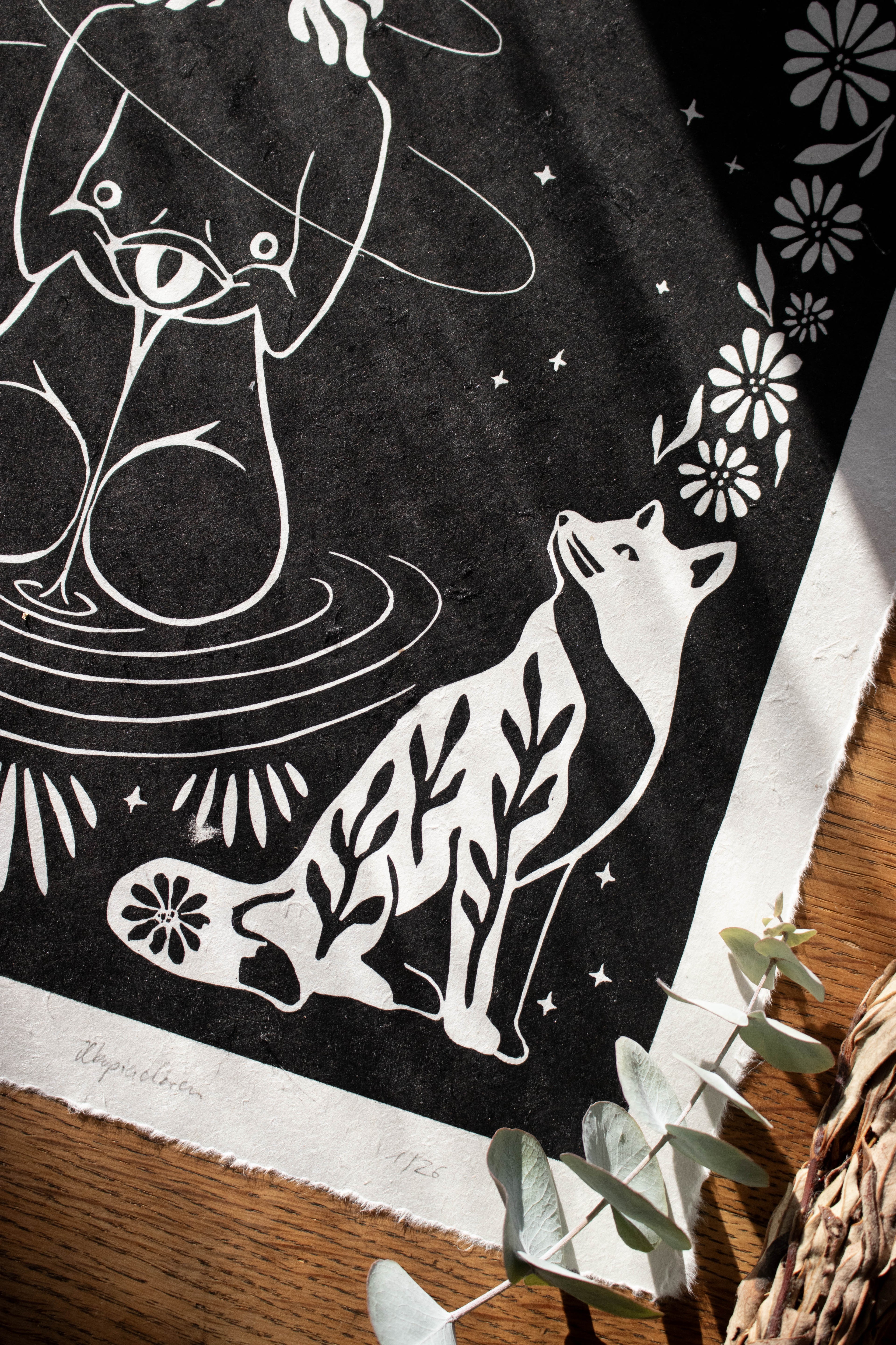 Trusting the Process - Linoldruck - art.from.ilkas.heart