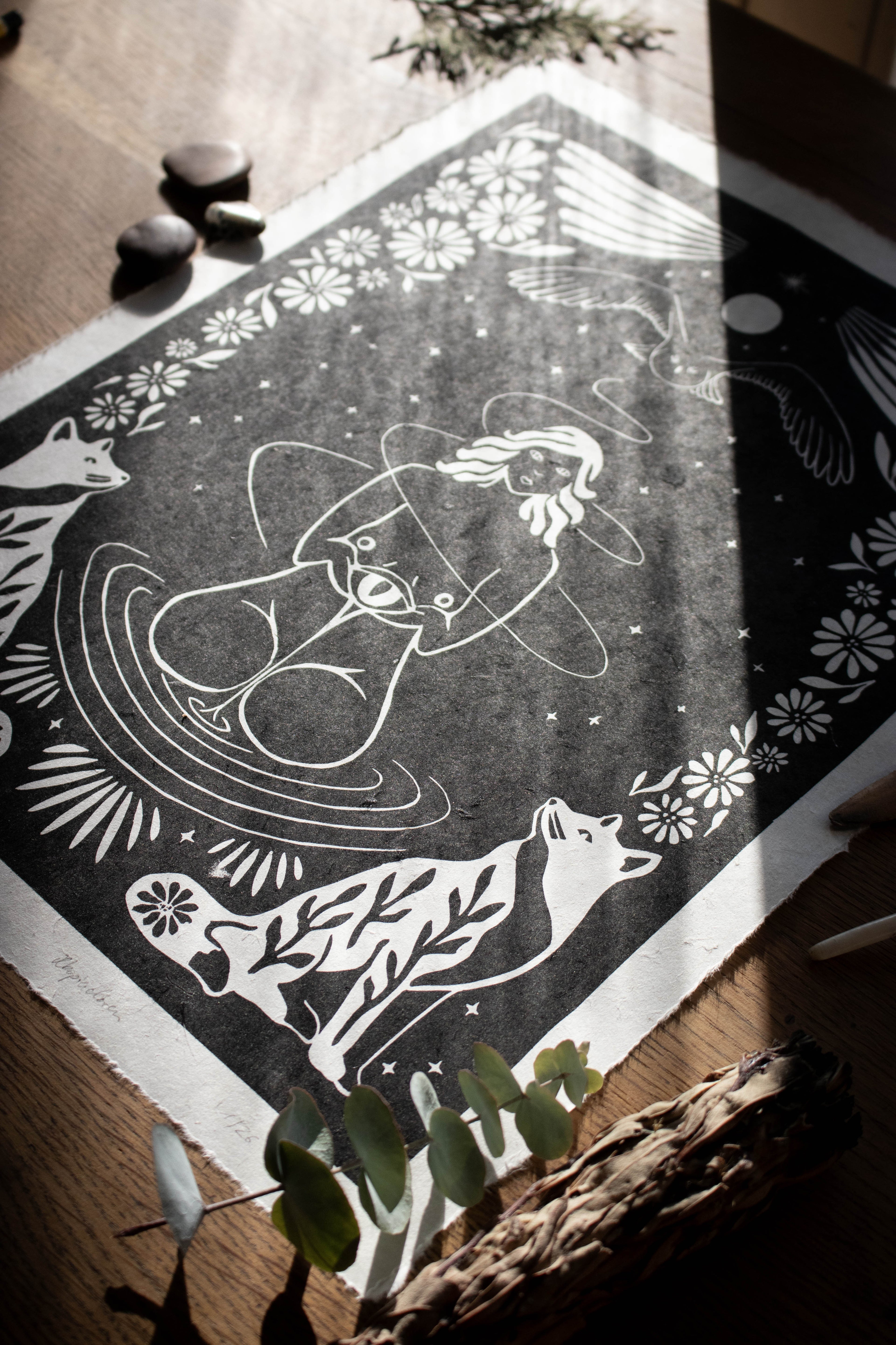 Trusting the Process - Linoldruck - art.from.ilkas.heart