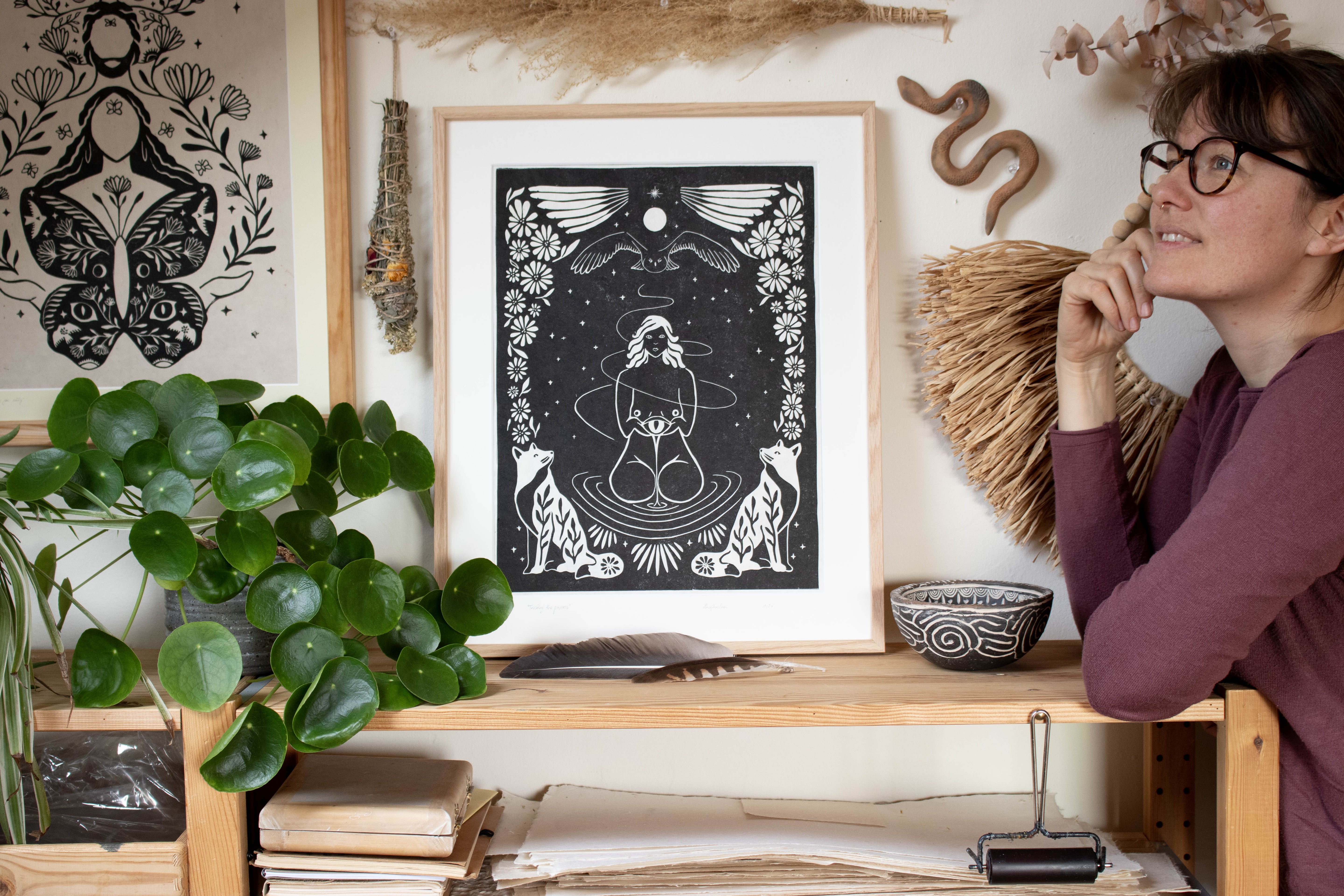 Rahmen & Passepartout für Trusting the process - art.from.ilkas.heart