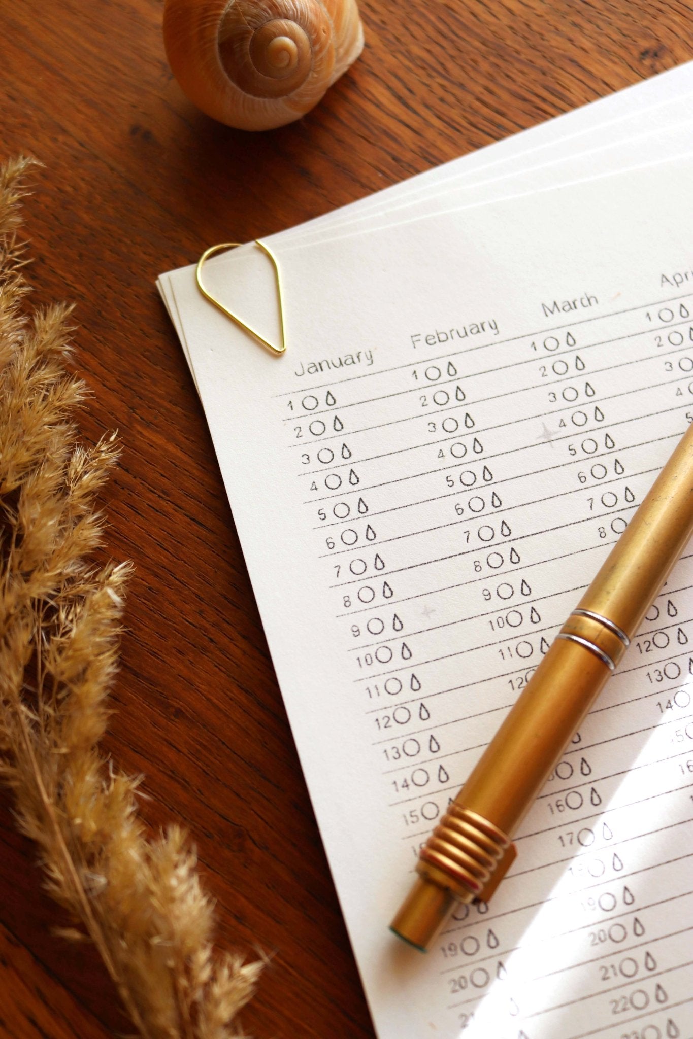 Goddess Flow - Kalender und Zyklustracker – zum Ausdrucken für zu Hause - art.from.ilkas.heart