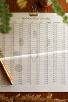 Goddess Flow-Kalender und Zyklustracker – zum Ausdrucken für zu Hause - art.from.ilkas.heart  