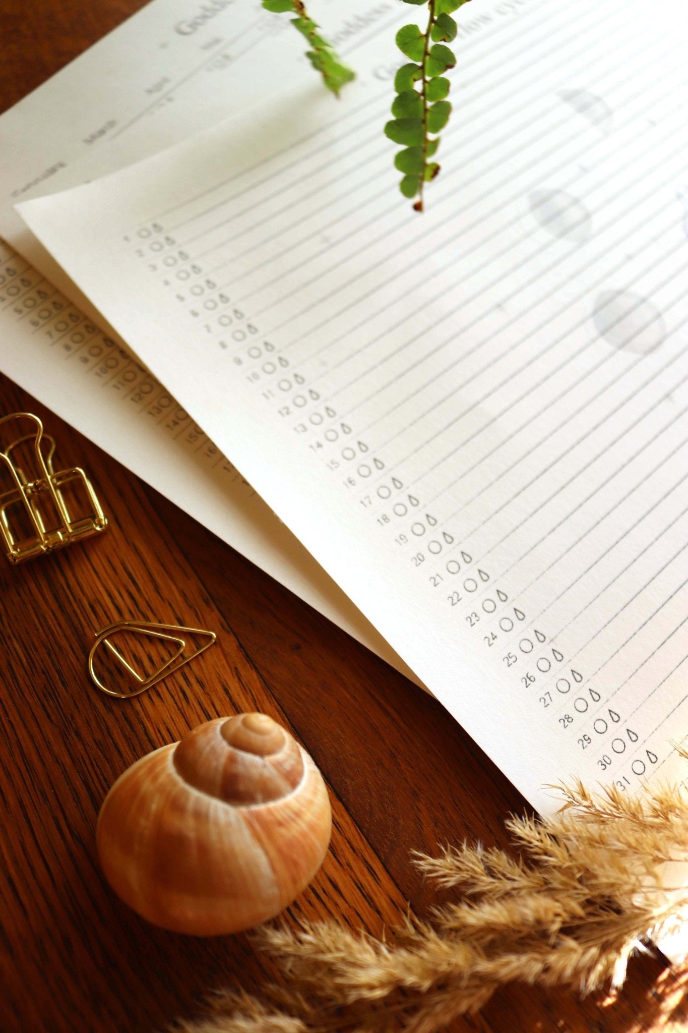 Goddess Flow - Kalender und Zyklustracker – zum Ausdrucken für zu Hause - art.from.ilkas.heart