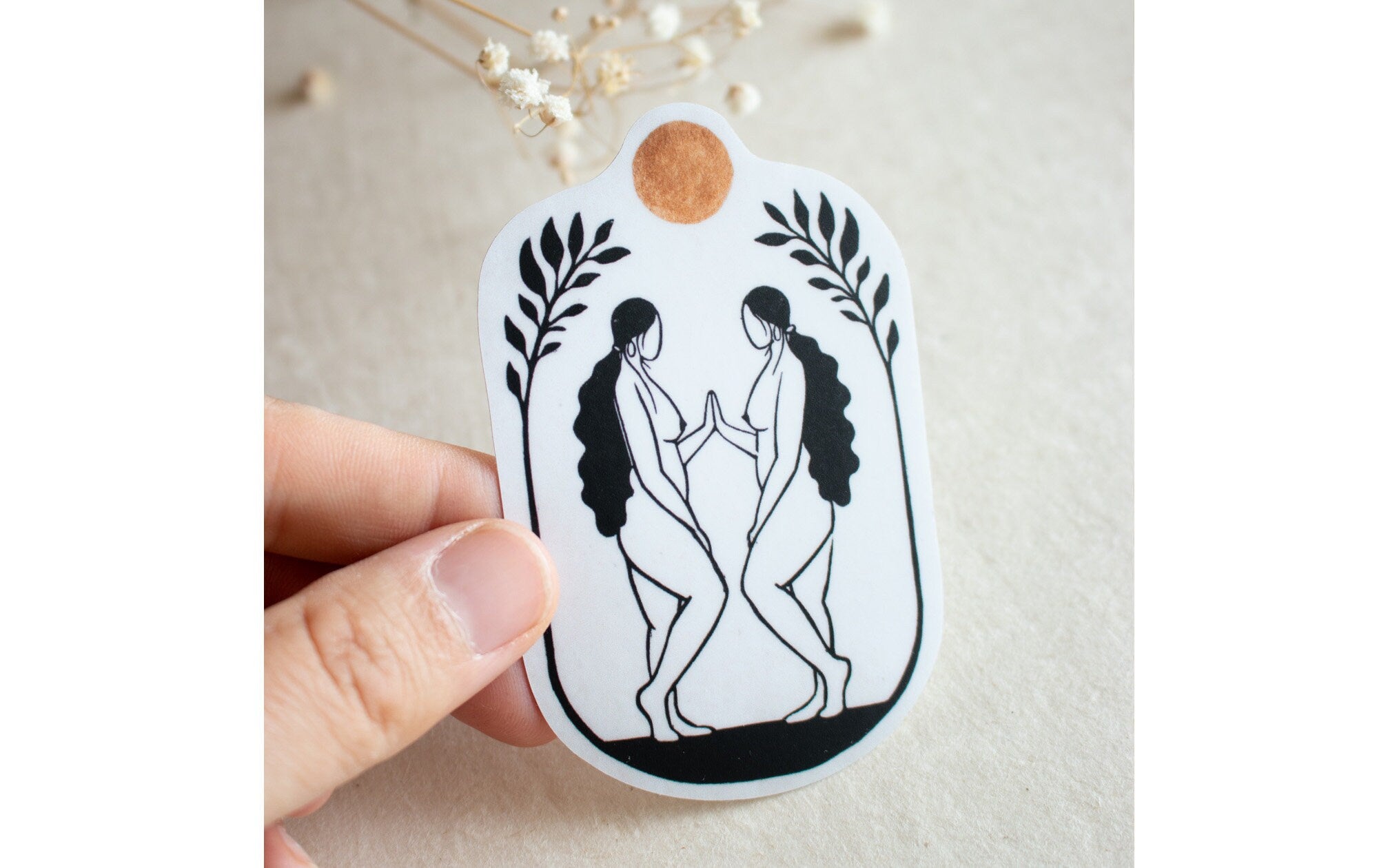 Goddess meeting herself Aufkleber - art.from.ilkas.heart  
