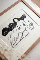 Goddess of Grace Linoldruck - art.from.ilkas.heart  