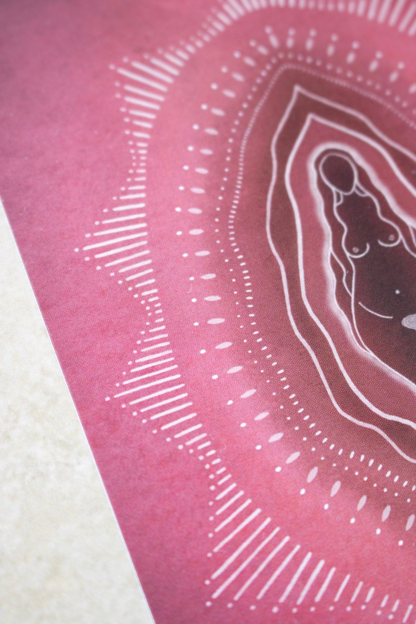 Vulva Göttin Postkarte - art.from.ilkas.heart