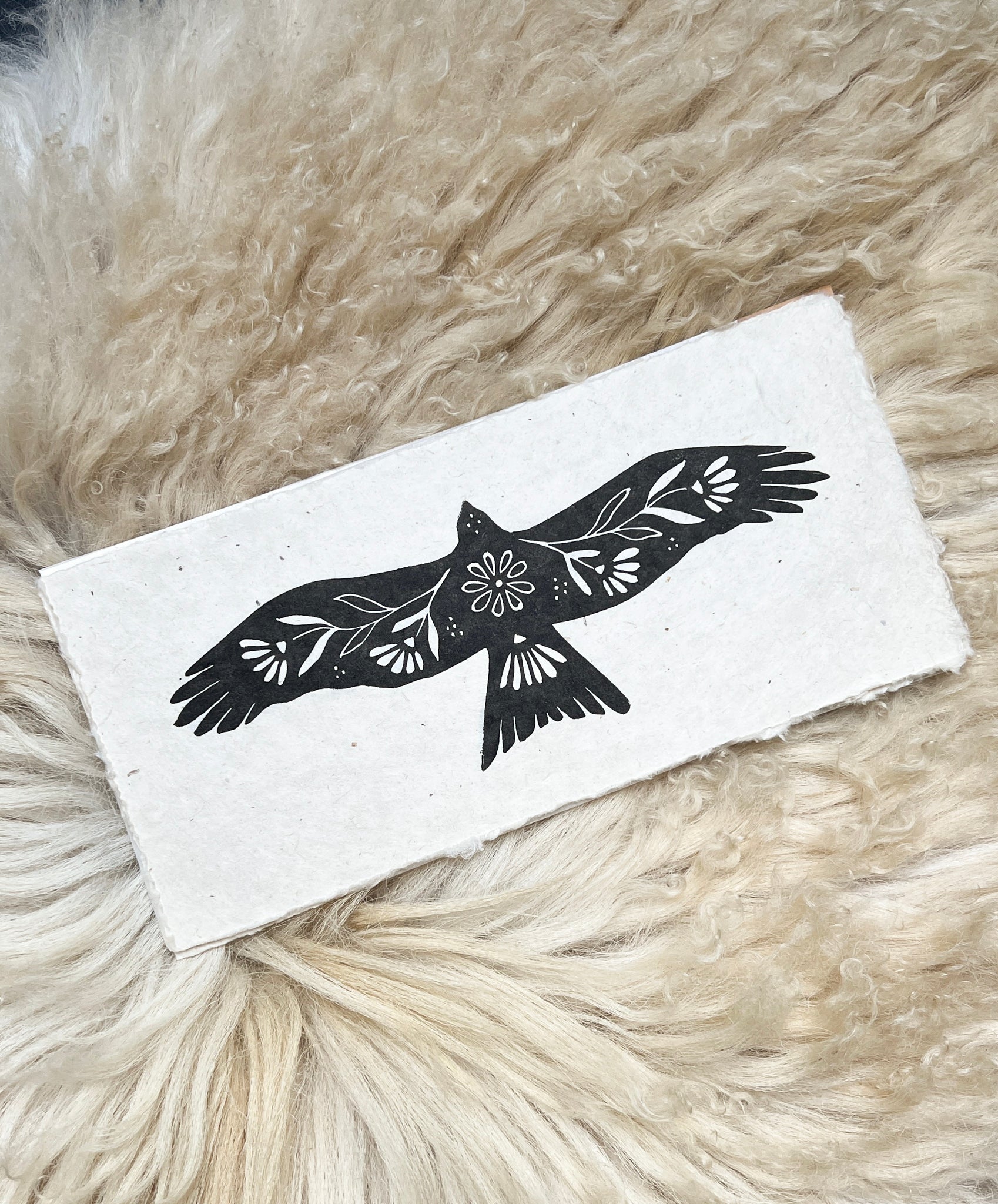 Milan & Blumen Linoldruck - art.from.ilkas.heart