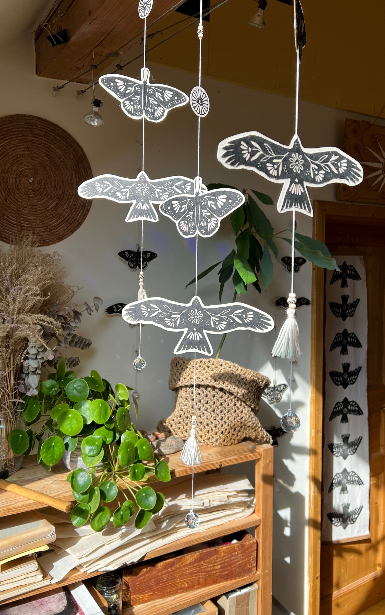 Verbundenheit - DIY Papiermobile Bastelanleitung - art.from.ilkas.heart
