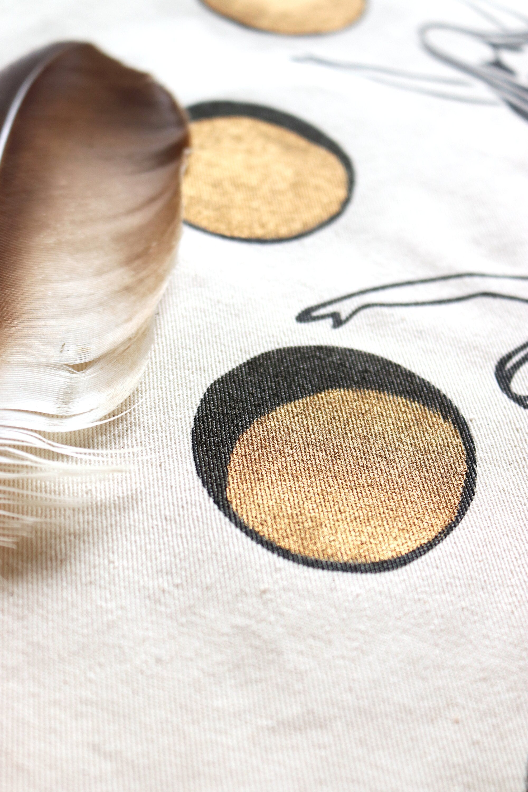 Mondblume Frauenkreismitte & Wandbehang - art.from.ilkas.heart  